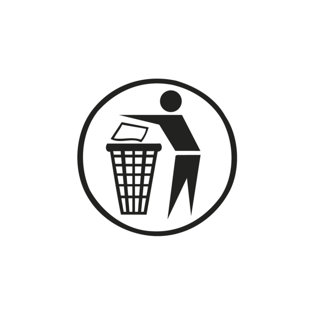 Sticker 'Clean man' | black